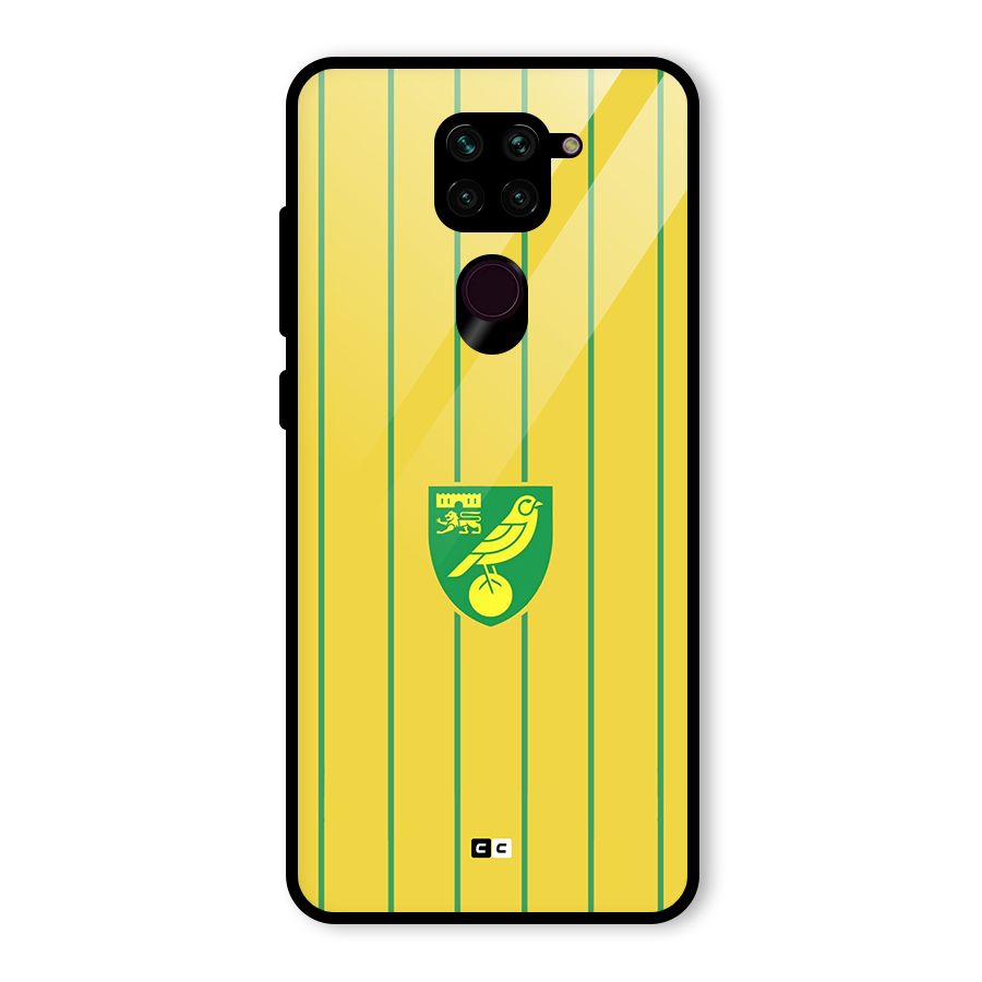 Norwich City Glass Back Case for Redmi Note 9