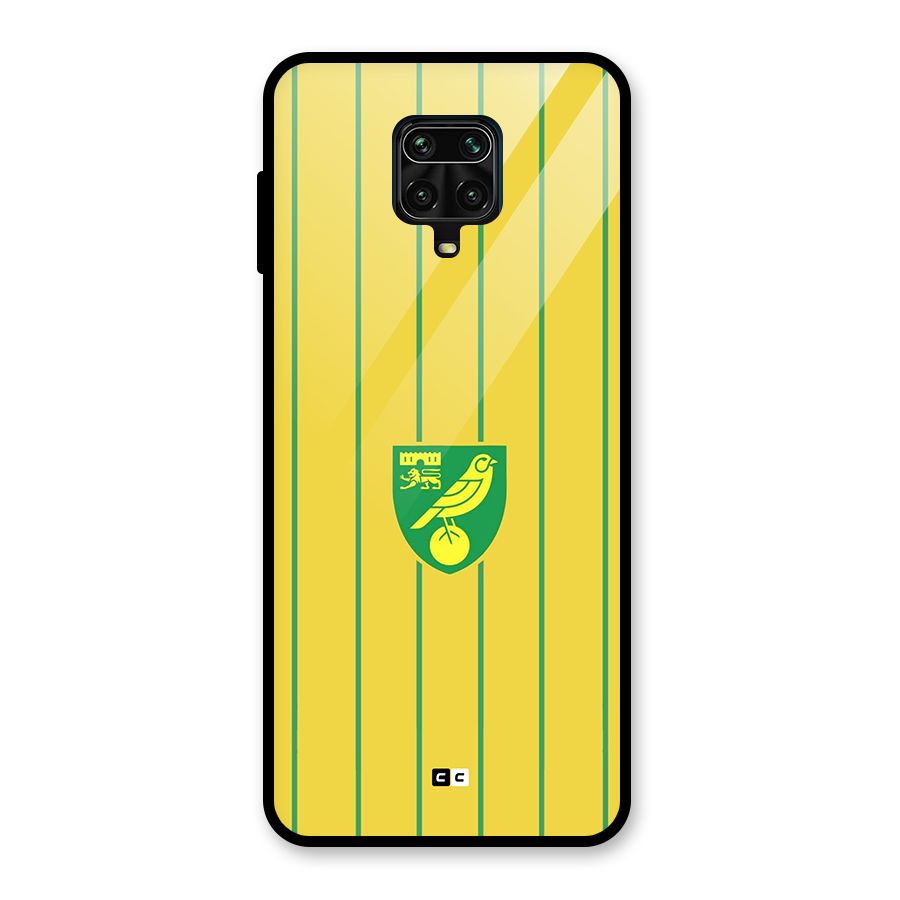 Norwich City Glass Back Case for Redmi Note 9 Pro
