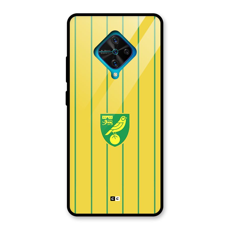 Norwich City Glass Back Case for Vivo S1 Pro