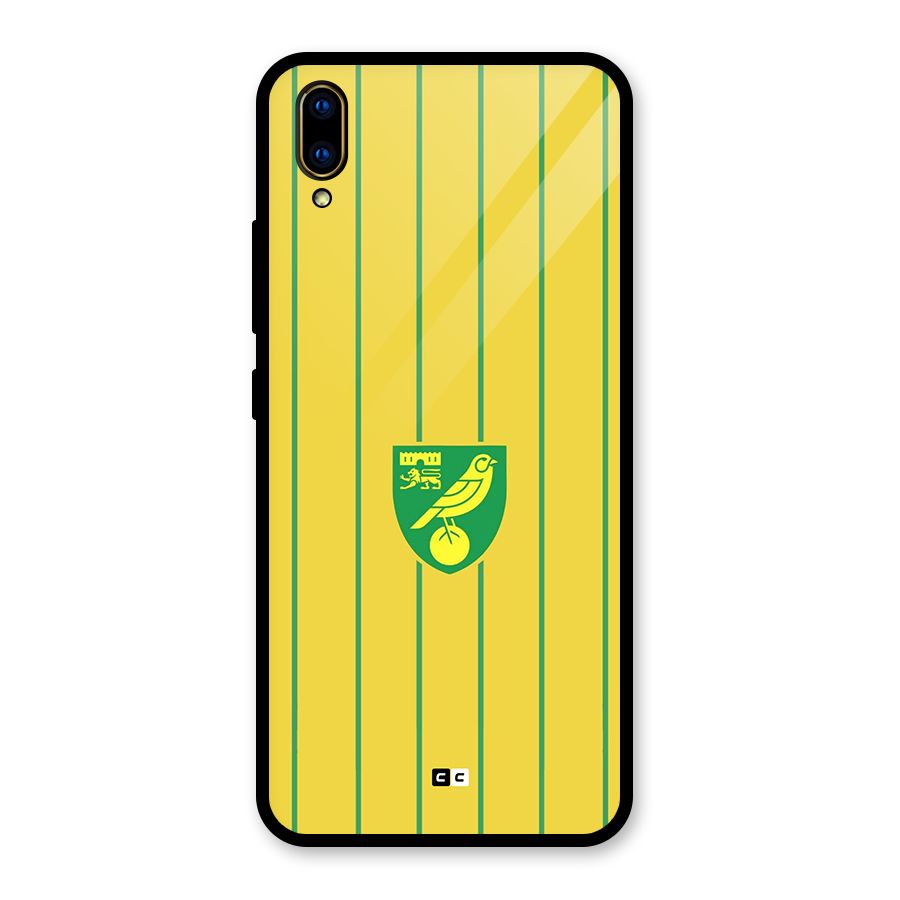 Norwich City Glass Back Case for Vivo V11 Pro