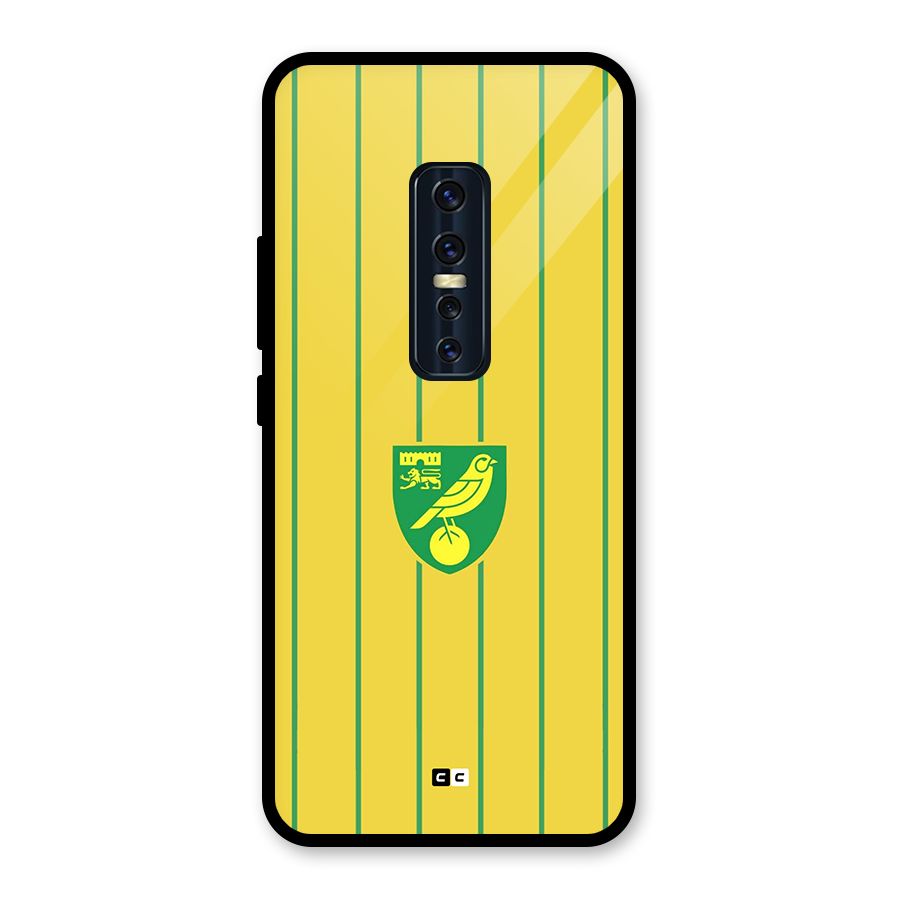 Norwich City Glass Back Case for Vivo V17 Pro