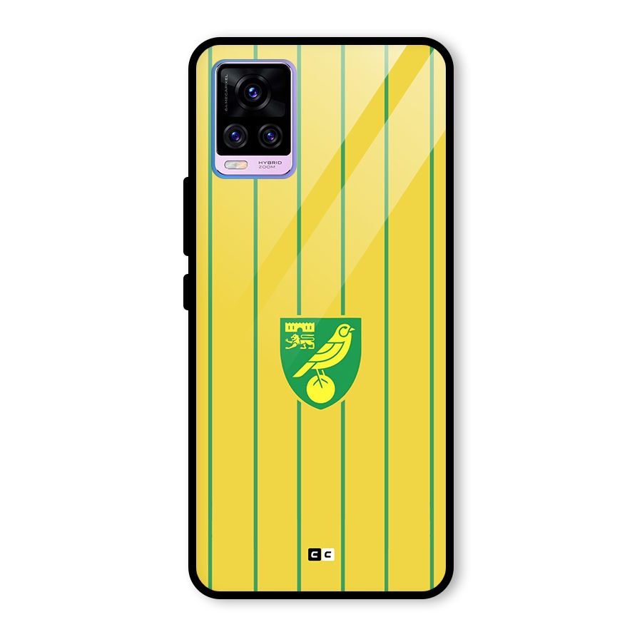 Norwich City Glass Back Case for Vivo V20 Pro
