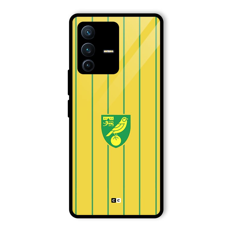 Norwich City Glass Back Case for Vivo V23 Pro