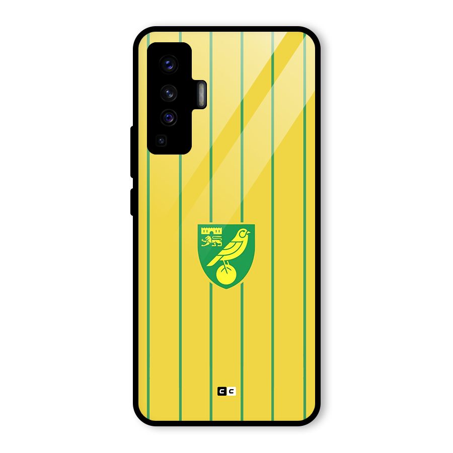 Norwich City Glass Back Case for Vivo X50