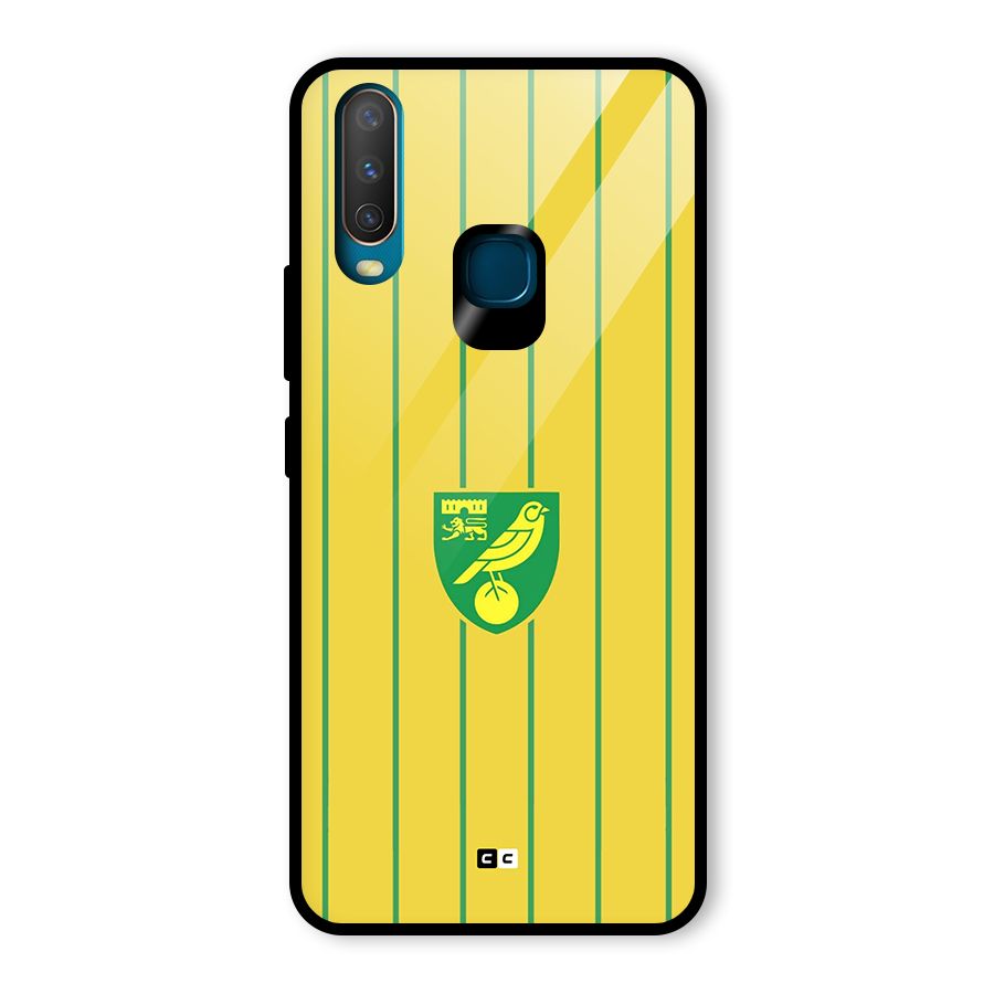 Norwich City Glass Back Case for Vivo Y15
