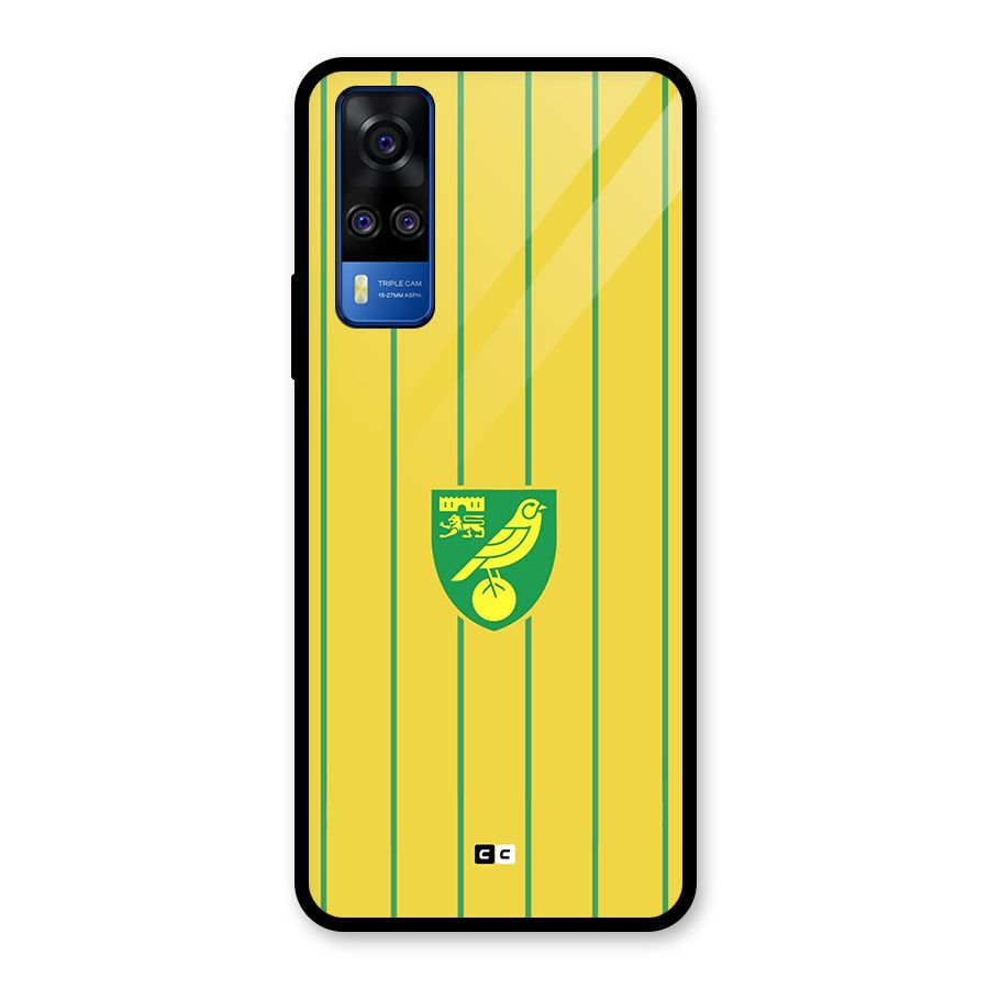 Norwich City Glass Back Case for Vivo Y31