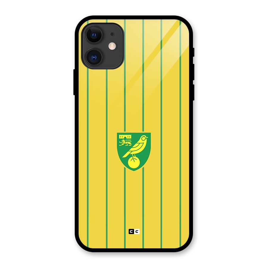 Norwich City Glass Back Case for iPhone 11