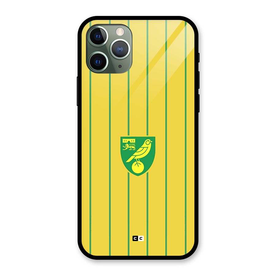 Norwich City Glass Back Case for iPhone 11 Pro
