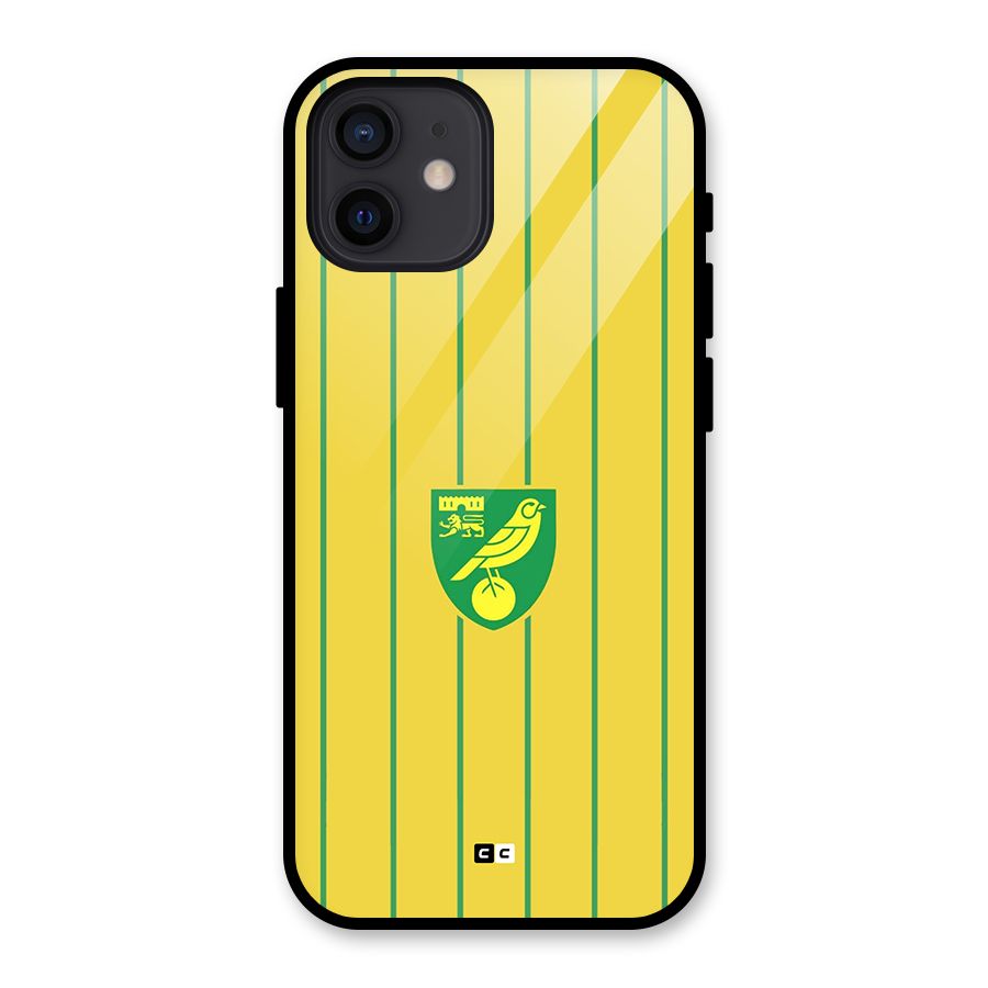 Norwich City Glass Back Case for iPhone 12