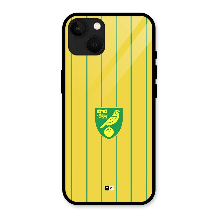 Norwich City Glass Back Case for iPhone 13