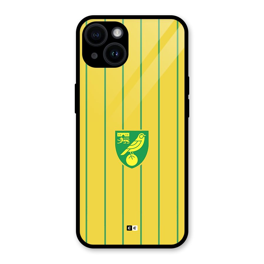Norwich City Glass Back Case for iPhone 14