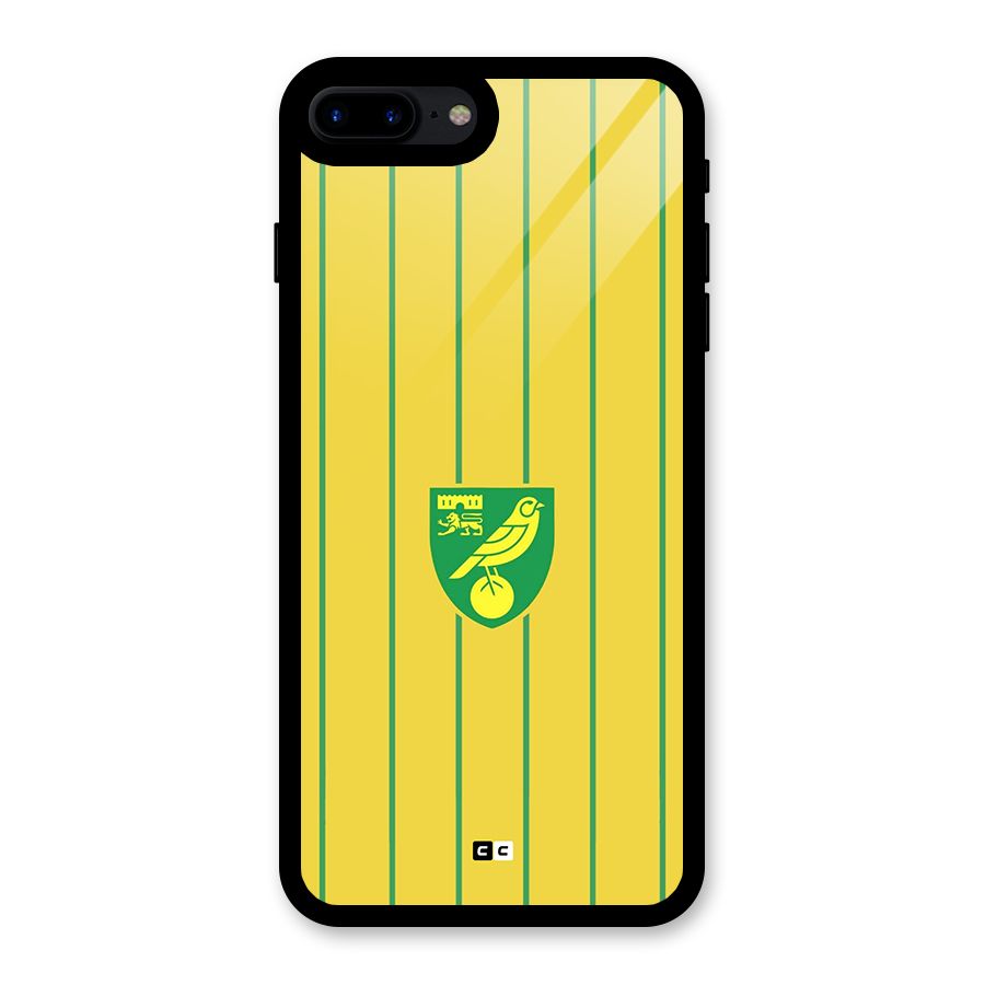 Norwich City Glass Back Case for iPhone 8 Plus