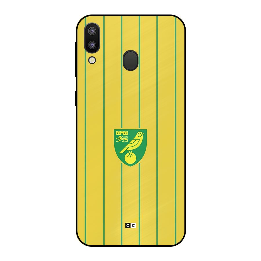 Norwich City Metal Back Case for Galaxy M20