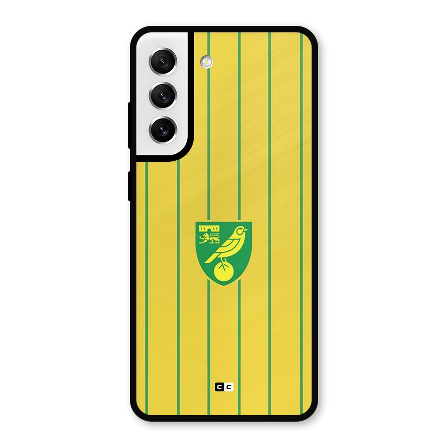Norwich City Metal Back Case for Galaxy S21 FE 5G