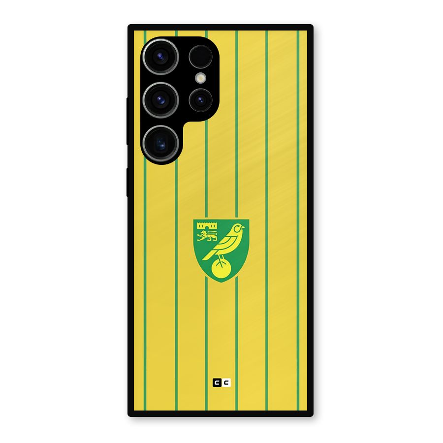 Norwich City Metal Back Case for Galaxy S23 Ultra