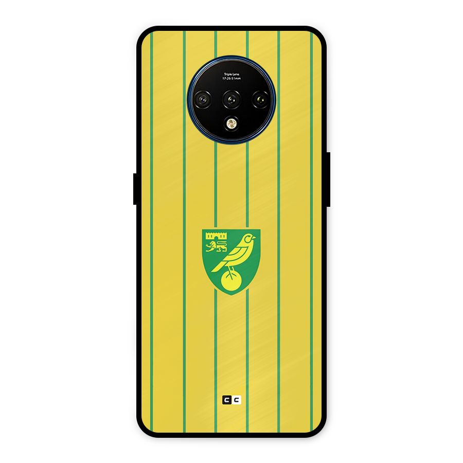 Norwich City Metal Back Case for OnePlus 7T