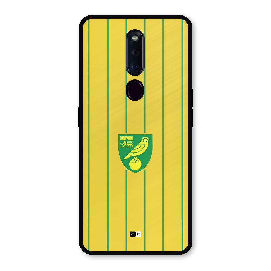 Norwich City Metal Back Case for Oppo F11 Pro