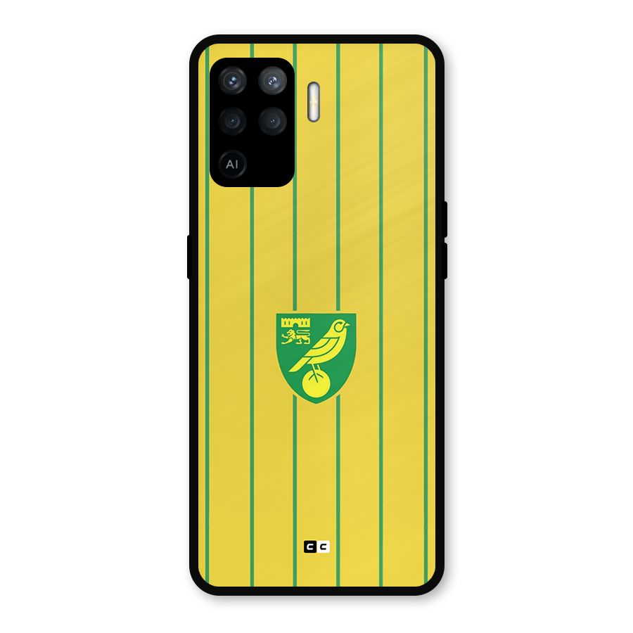 Norwich City Metal Back Case for Oppo F19 Pro