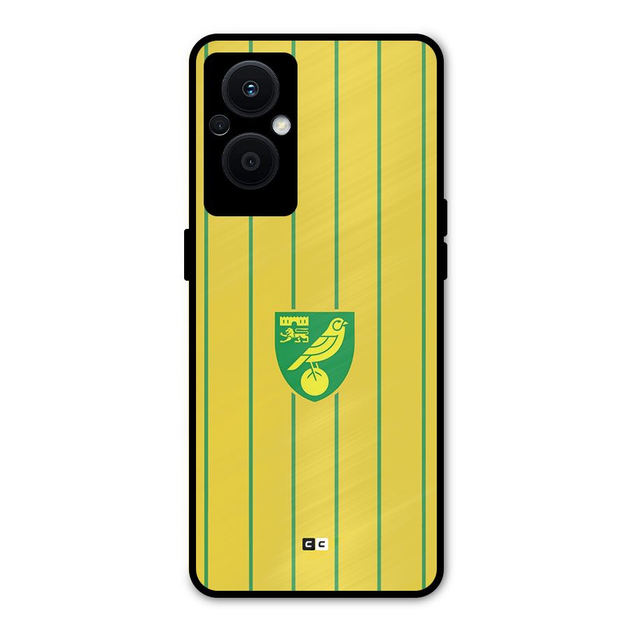 Norwich City Metal Back Case for Oppo F21 Pro 5G