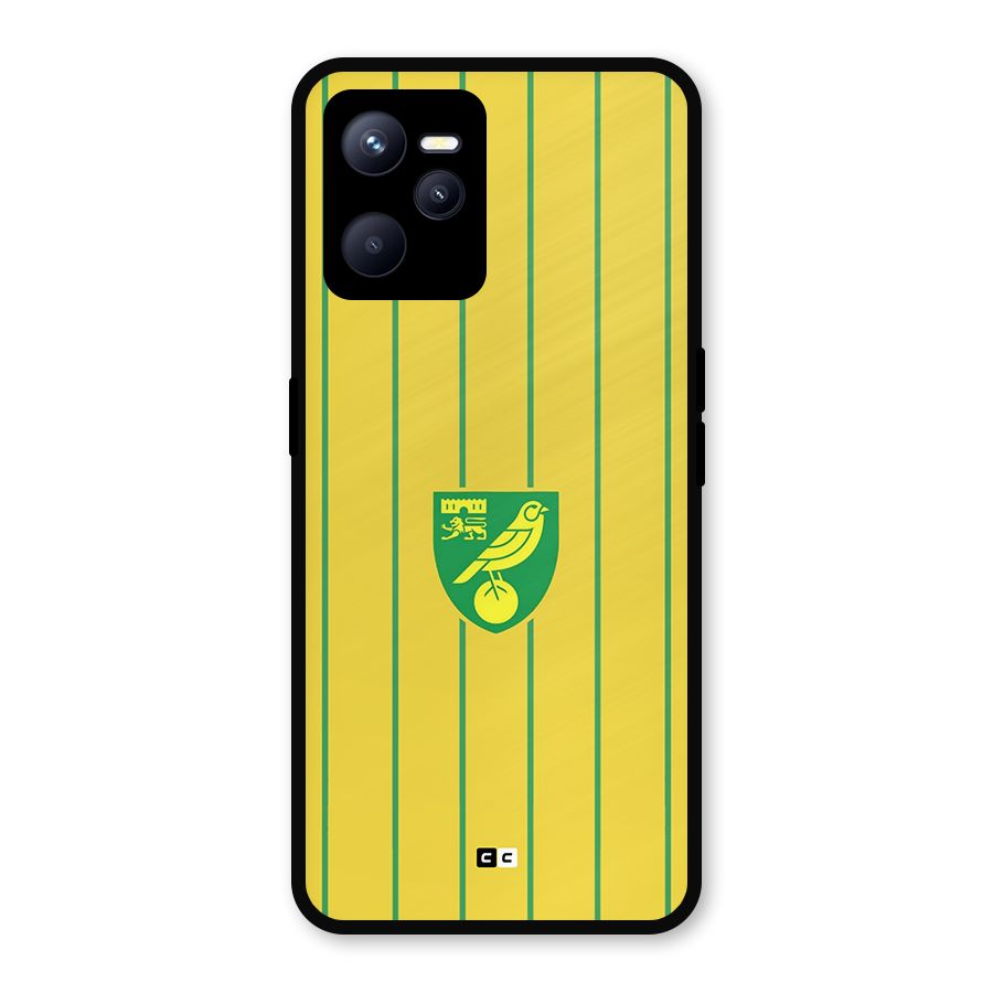 Norwich City Metal Back Case for Realme C35