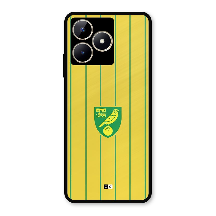 Norwich City Metal Back Case for Realme C53