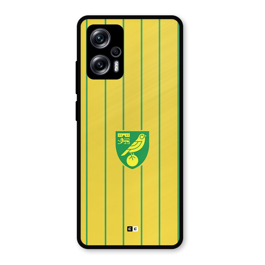 Norwich City Metal Back Case for Redmi K50i