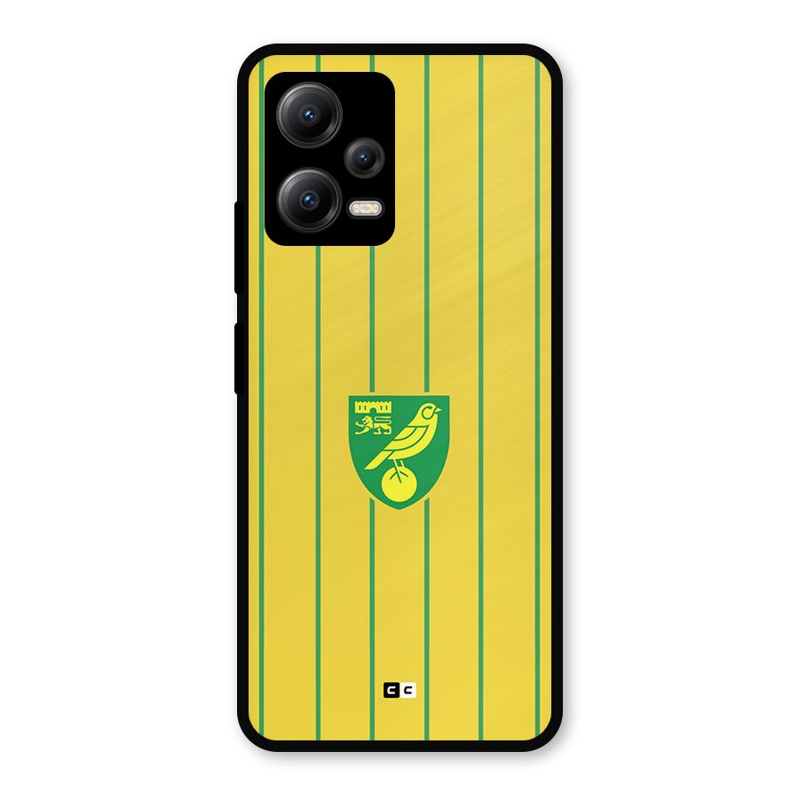 Norwich City Metal Back Case for Redmi Note 12 5G