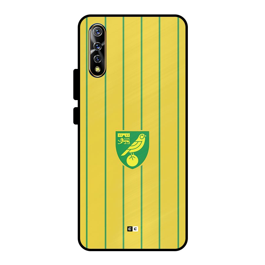 Norwich City Metal Back Case for Vivo S1