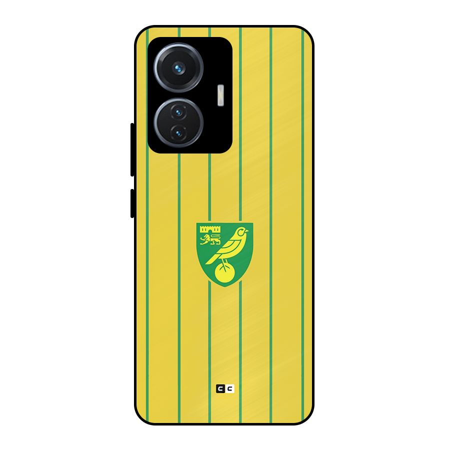 Norwich City Metal Back Case for Vivo T1 44W