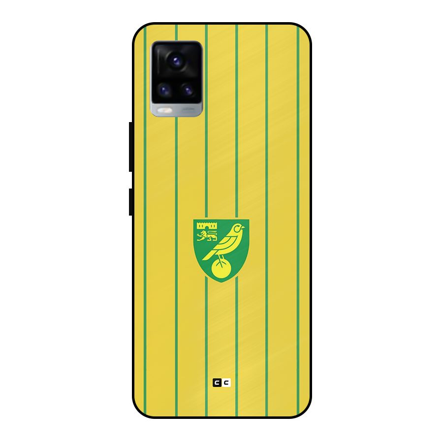 Norwich City Metal Back Case for Vivo V20