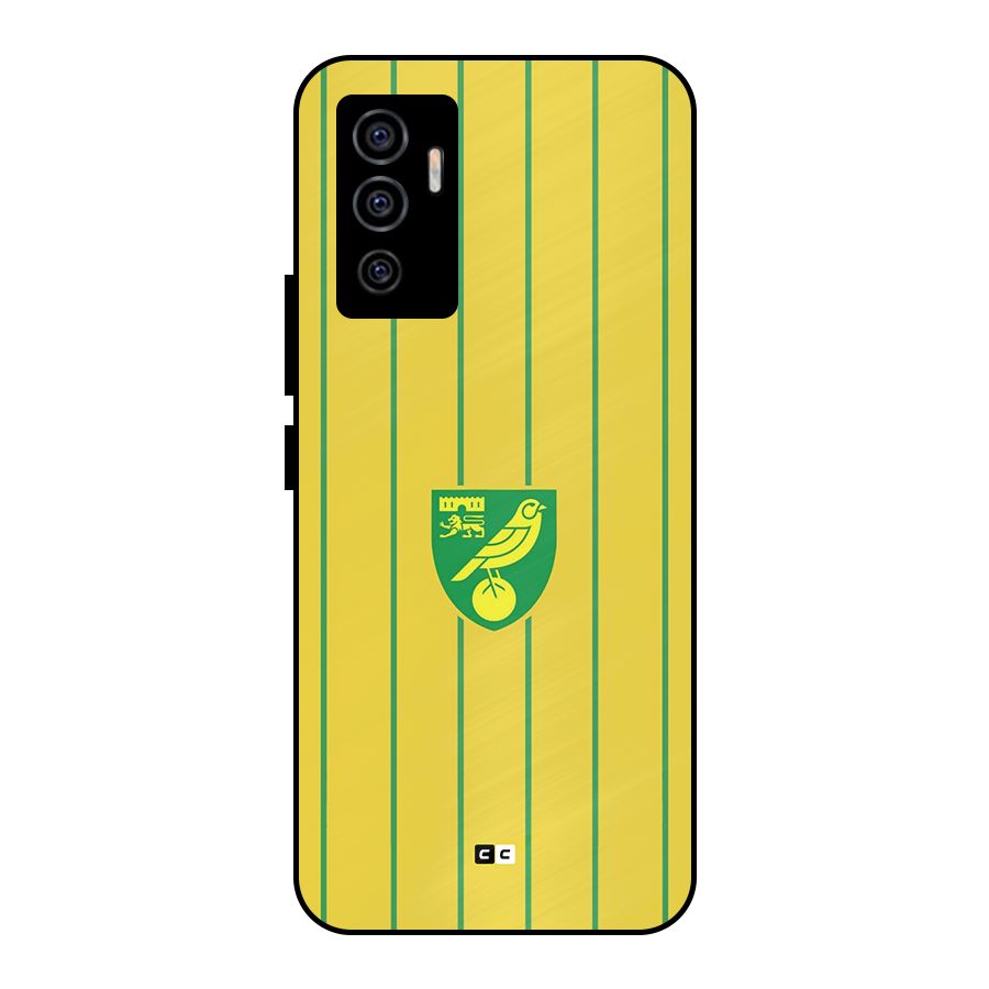Norwich City Metal Back Case for Vivo V23e