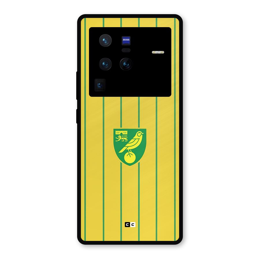 Norwich City Metal Back Case for Vivo X80 Pro