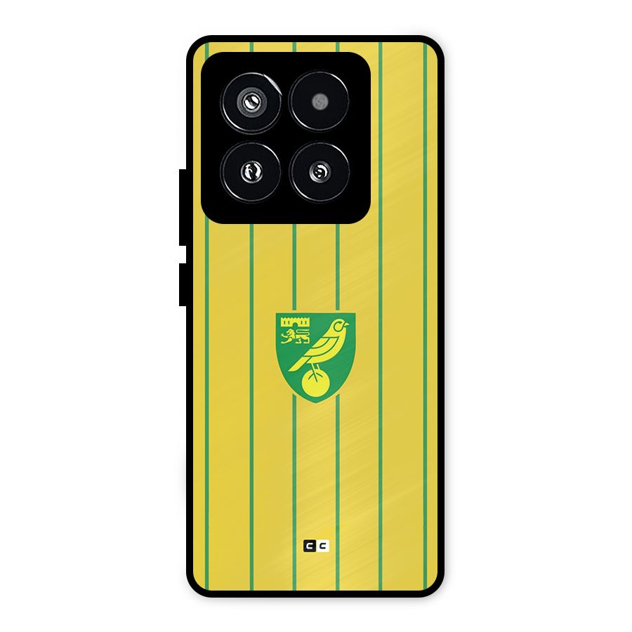 Norwich City Metal Back Case for Xiaomi 14 Pro