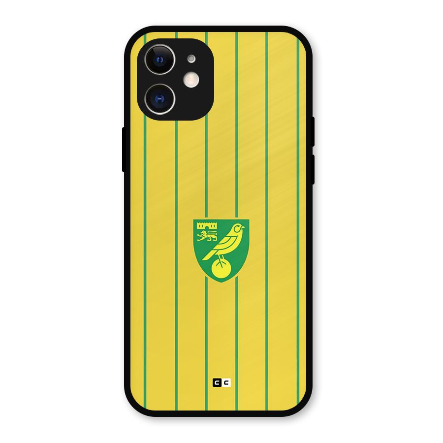 Norwich City Metal Back Case for iPhone 12