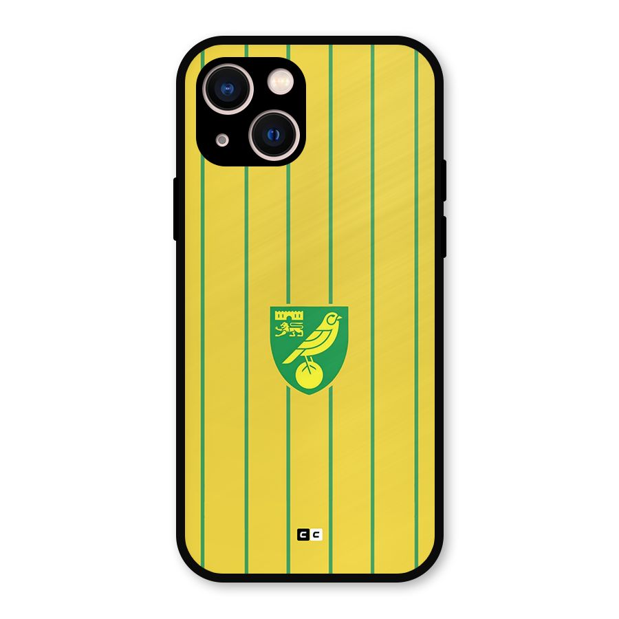Norwich City Metal Back Case for iPhone 13