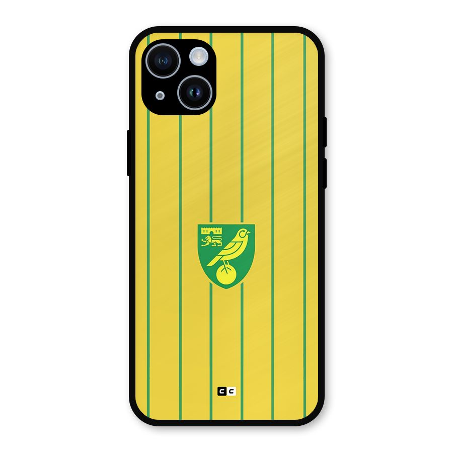 Norwich City Metal Back Case for iPhone 14