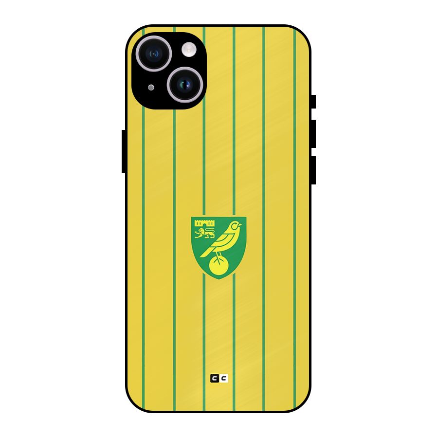 Norwich City Metal Back Case for iPhone 14 Plus
