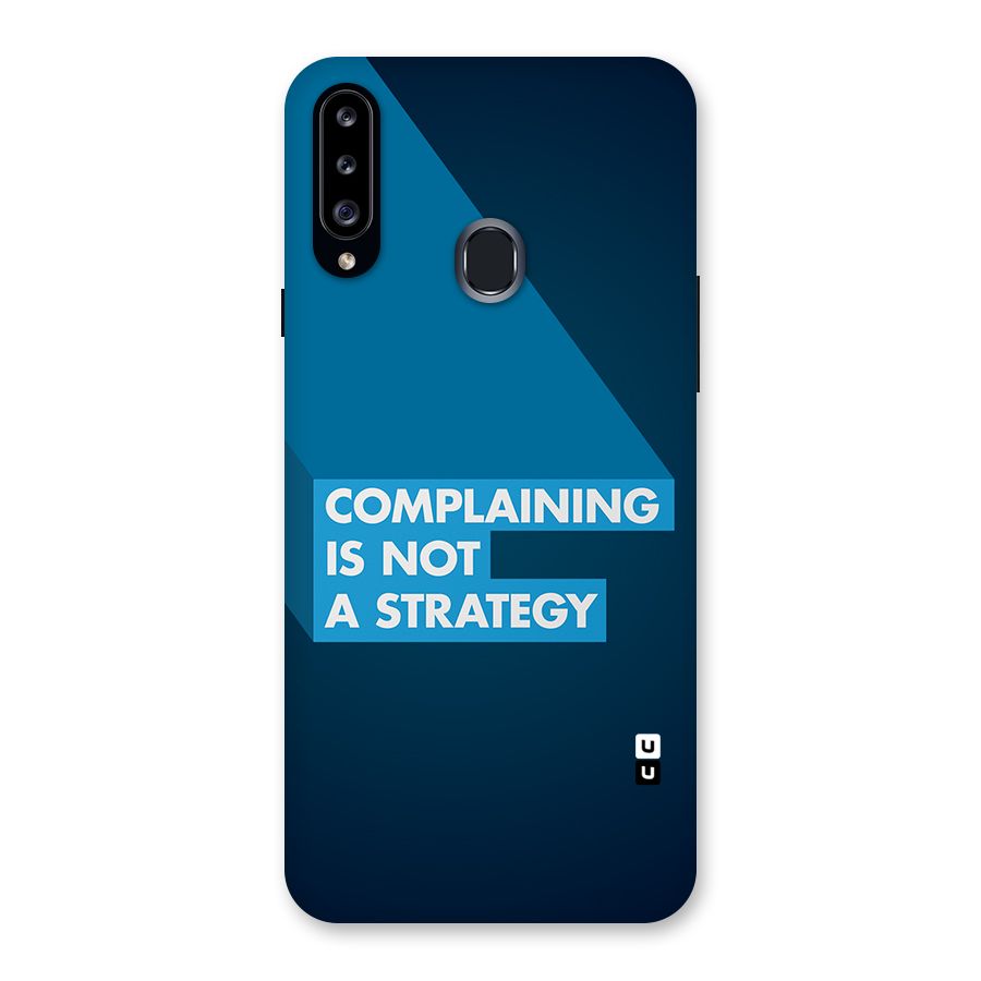 Not A Strategy Back Case for Galaxy A20s