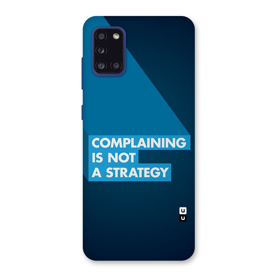 Not A Strategy Back Case for Galaxy A31