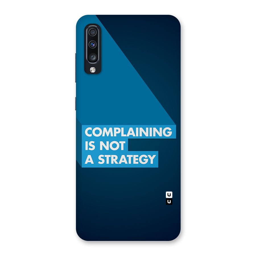 Not A Strategy Back Case for Galaxy A70s
