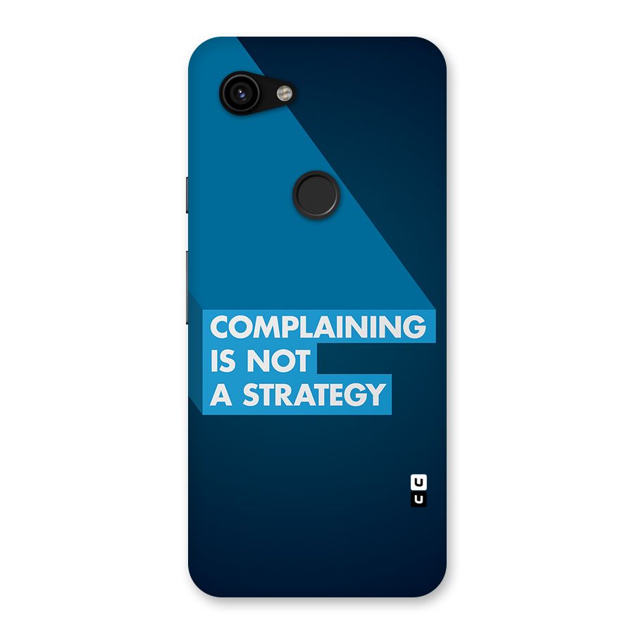 Not A Strategy Back Case for Google Pixel 3a