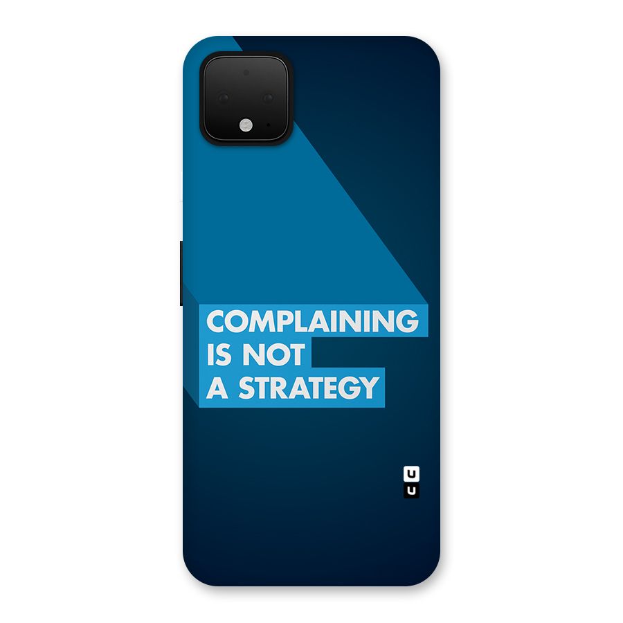 Not A Strategy Back Case for Google Pixel 4 XL