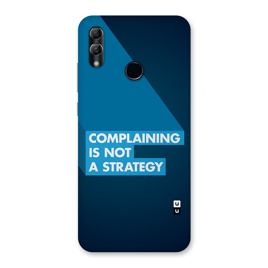 Not A Strategy Back Case for Honor 10 Lite