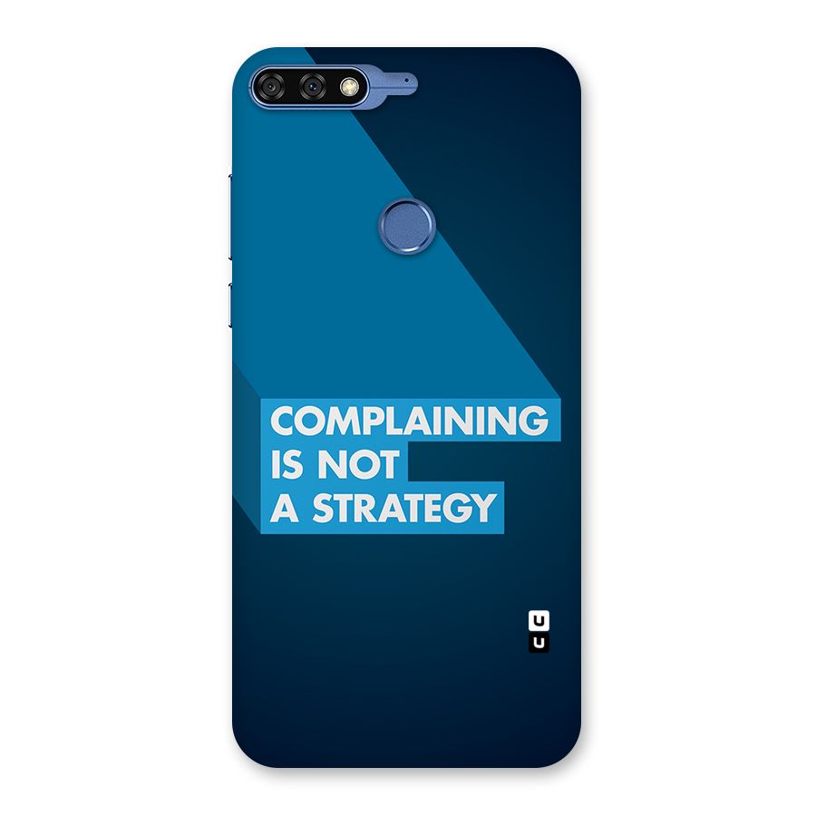 Not A Strategy Back Case for Honor 7C