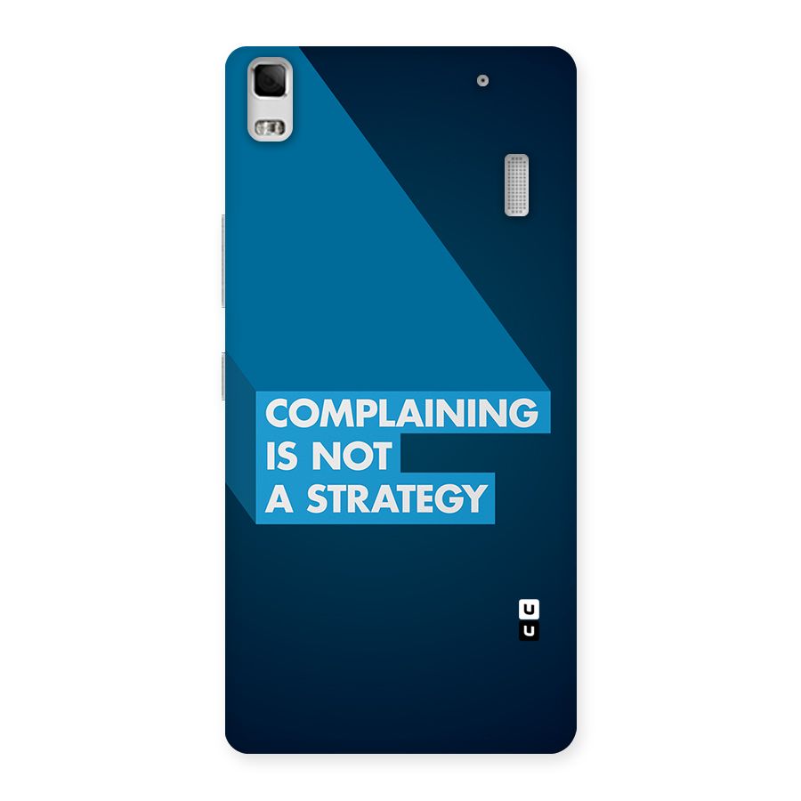 Not A Strategy Back Case for Lenovo K3 Note