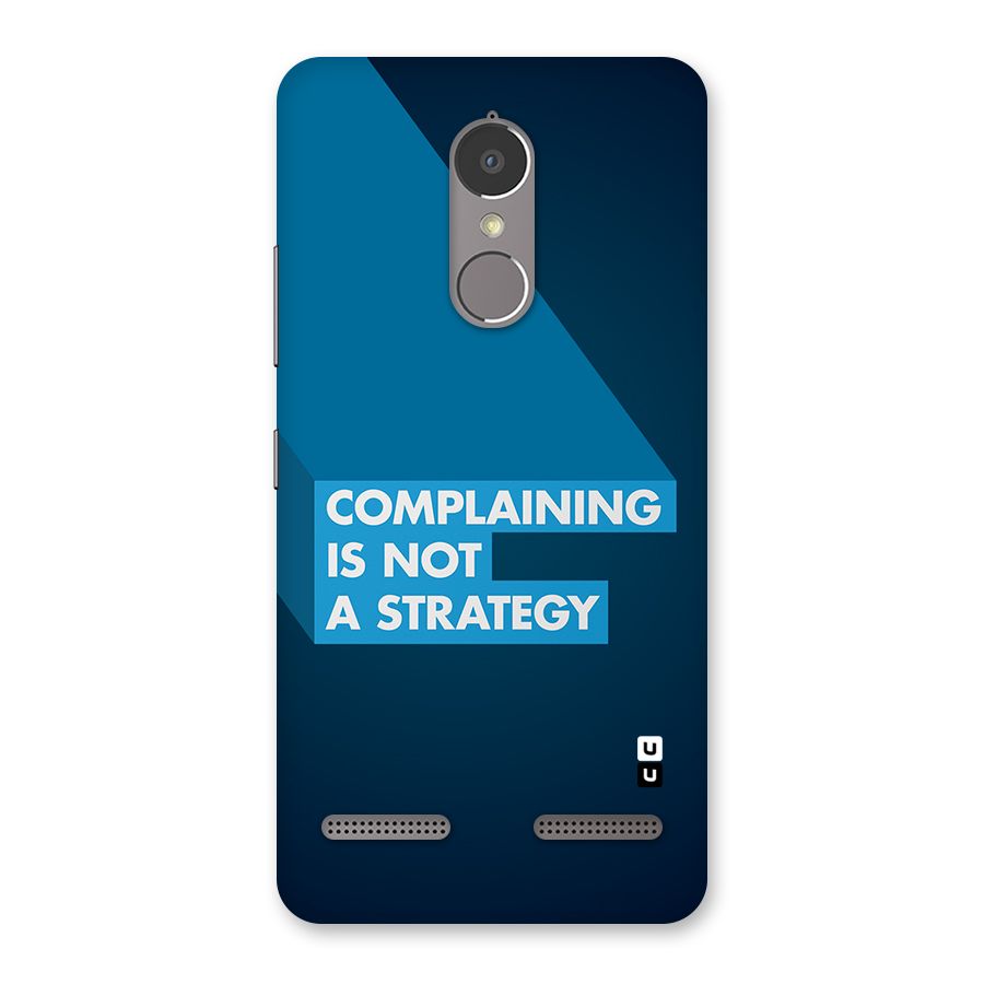 Not A Strategy Back Case for Lenovo K6 Power