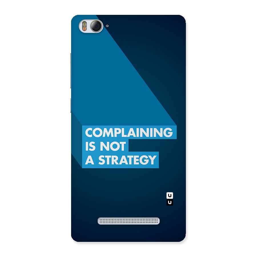 Not A Strategy Back Case for Mi4i