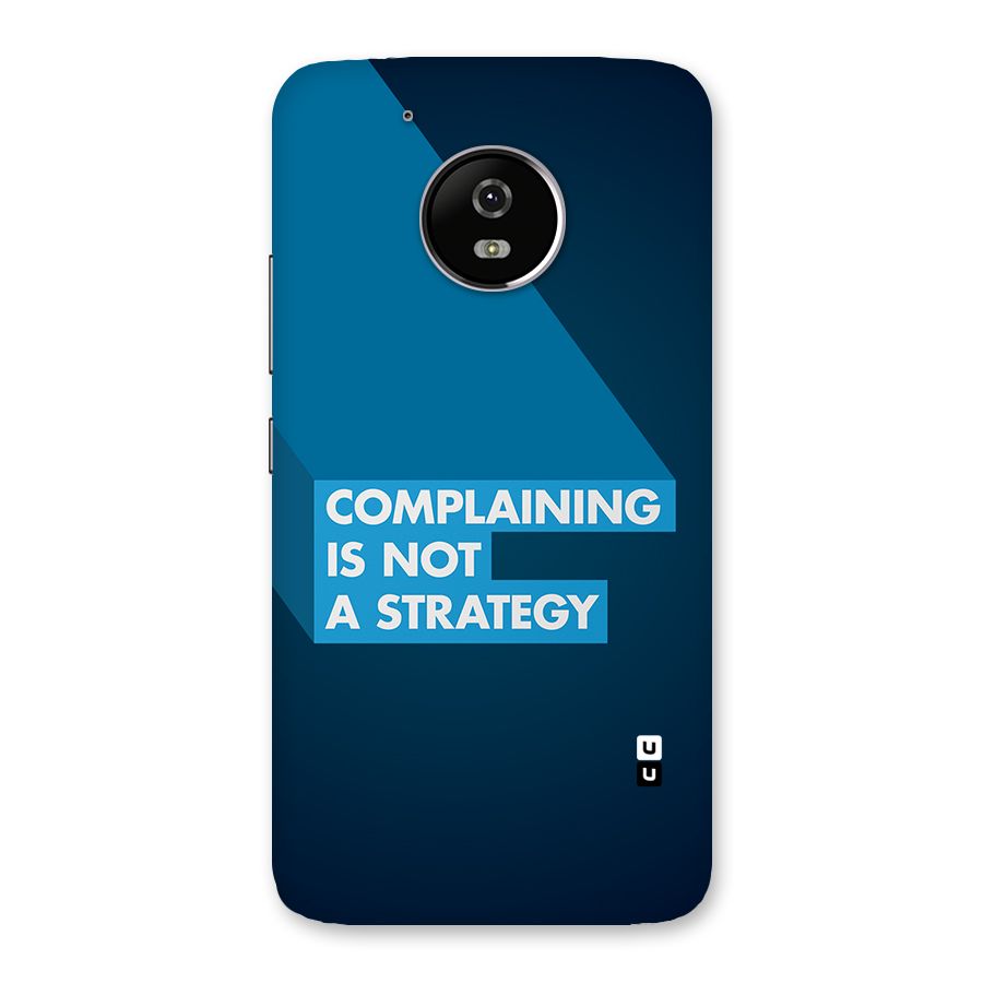 Not A Strategy Back Case for Moto G5