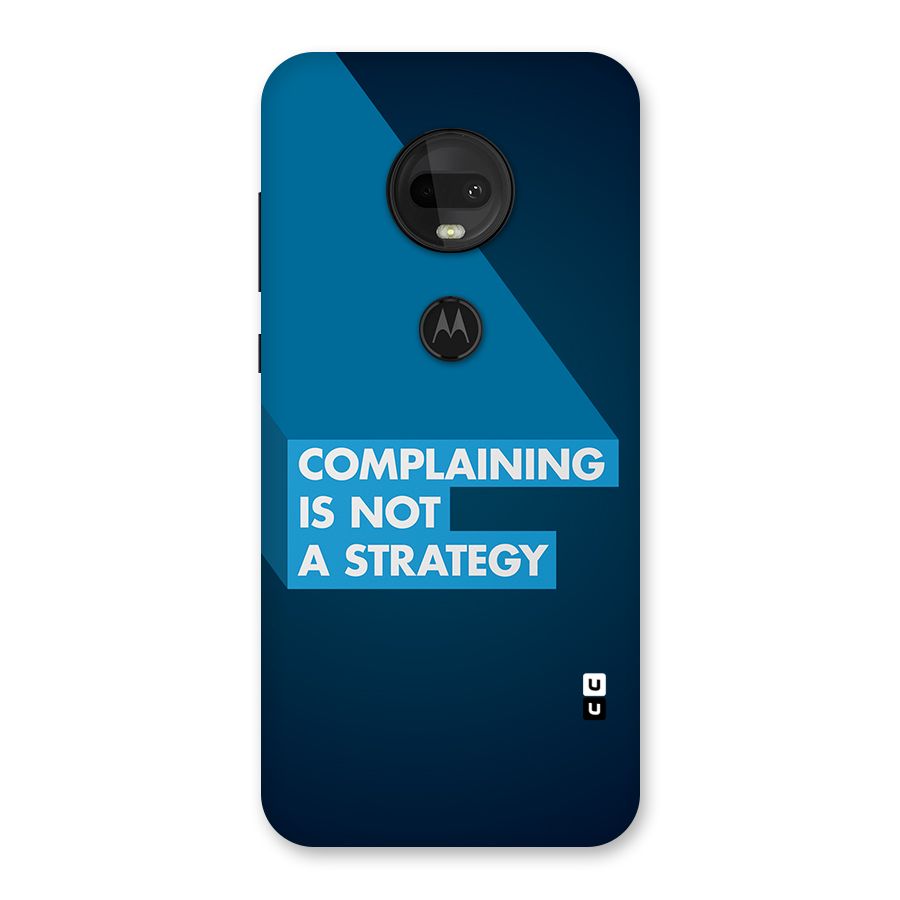 Not A Strategy Back Case for Moto G7