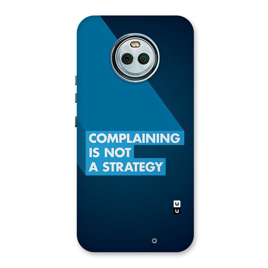 Not A Strategy Back Case for Moto X4
